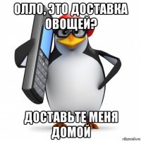 олло, это доставка овощей? доставьте меня домой