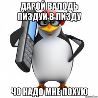 дарой валодь пиздуй в пизду чо надо мне похую