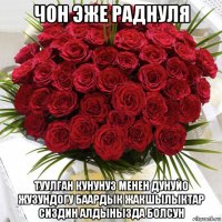 чон эже раднуля туулган кунунуз менен дунуйо жузундогу баардык жакшылыктар сиздин алдынызда болсун