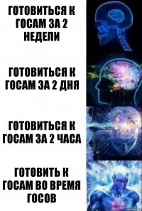 готовиться к госам за 2 недели готовиться к госам за 2 дня готовиться к госам за 2 часа готовить к госам во время госов