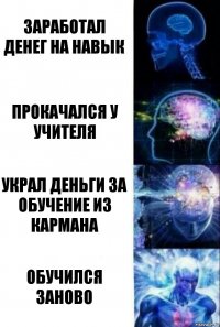 заработал денег на навык прокачался у учителя украл деньги за обучение из кармана обучился заново