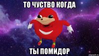 то чуство когда ты помидор