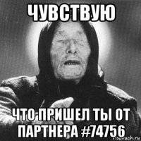 чувствую что пришел ты от партнера #74756