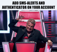 Add SMS-alerts and authenticator on your account 