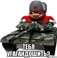  тебя угагандошить?