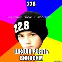 228 школо рояль виносим