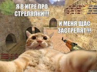 я в игре про стрелялки!!! и меня щас застрелят!!!