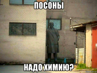 посоны надо химию?