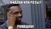 фиалки или розы? ромашки!