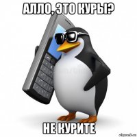 алло, это куры? не курите