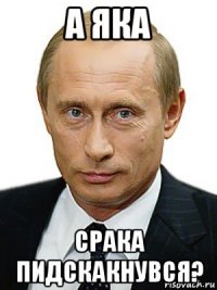 а яка срака пидскакнувся?