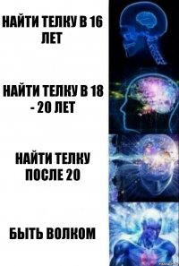 найти телку в 16 лет найти телку в 18 - 20 лет найти телку после 20 Быть волком