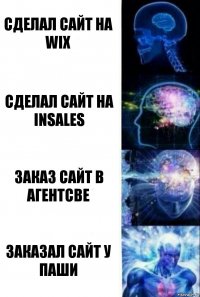 сделал сайт на wix сделал сайт на insales заказ сайт в агентсве заказал сайт у Паши