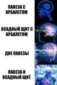 ПАВЕЗА С АРБАЛЕТОМ ОСАДНЫЙ ЩИТ С АРБАЛЕТОМ ДВЕ ПАВЕЗЫ ПАВЕЗА И ОСАДНЫЙ ЩИТ