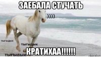 заебала стучать кратихаа!!!!!!