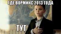 где вормикс 2013 года 