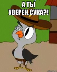 а ты уверен,сука?! 