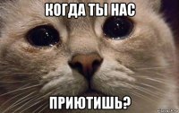 когда ты нас приютишь?