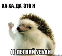  11-летний уебан.