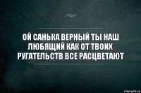 ой санька верный ты наш любящий как от твоих ругательств все расцветают