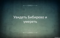 Увидеть Бибирево и умереть