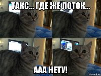 такс... где же лоток... ааа нету!