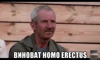  виноват homo erectus