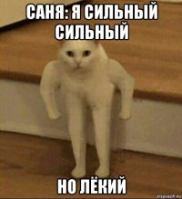 саня: я сильный сильный но лёкий