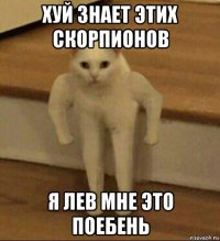 хуй знает этих скорпионов я лев мне это поебень