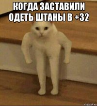 когда заставили одеть штаны в +32 