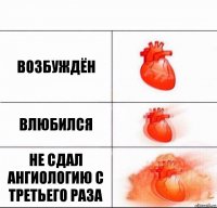 Возбуждён Влюбился Не сдал ангиологию с третьего раза