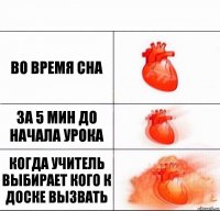 во время сна за 5 мин до начала урока когда учитель выбирает кого к доске вызвать