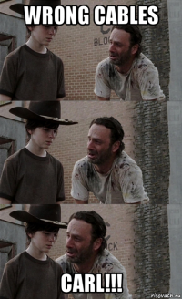 wrong cables carl!!!