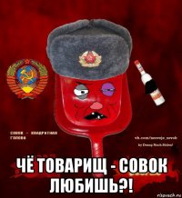  чё товарищ - совок любишь?!