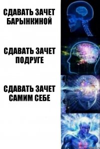 Сдавать зачет Барынкиной Сдавать зачет Подруге Сдавать зачет самим себе 