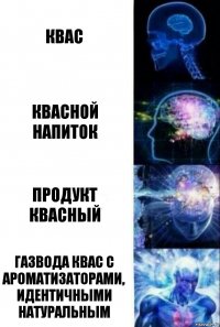 Квас Квасной напиток Продукт квасный Газвода квас с ароматизаторами, идентичными натуральным