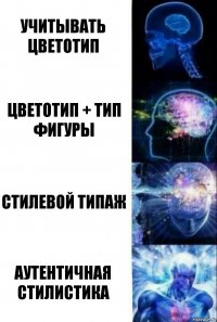 учитывать цветотип цветотип + тип фигуры стилевой типаж аутентичная стилистика