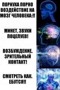 ПОрНУХА Порно воздействие на мозг человека:!! Минет, звуки поцелуев! Возбуждение, зрительный контакт! Смотреть как. ебутся!!