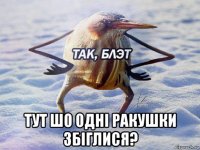  тут шо одні ракушки збіглися?