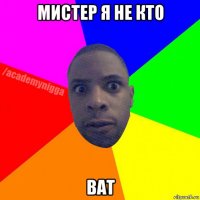 мистер я не кто ват