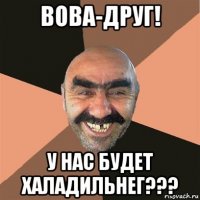 вова-друг! у нас будет халадильнег???