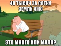 40 тысяч за сотку земли ижс это много или мало?