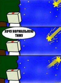 Хочу нормальную тиму