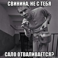 свинина, не с тебя сало отваливается?