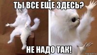 ты все еще здесь? не надо так!