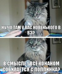 ну чо там у вас новенького в вз? в смысле - все конаном собирается с полпинка?