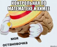 контрольная по математеке и химее 