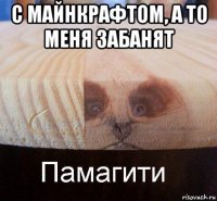 с майнкрафтом, а то меня забанят 