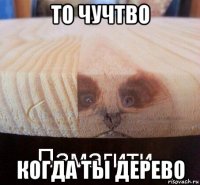 то чучтво когда ты дерево