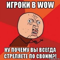 игроки в wow ну почему вы всегда стреляете по своим?!